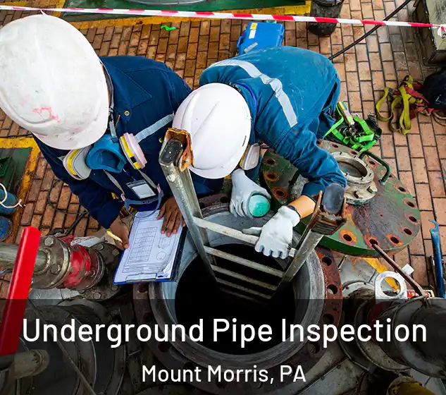  Underground Pipe Inspection Mount Morris, PA